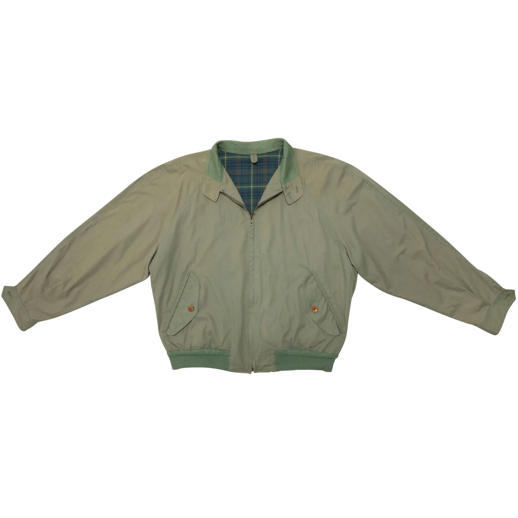 70s Vintage Plain Weave Bomber Jacket