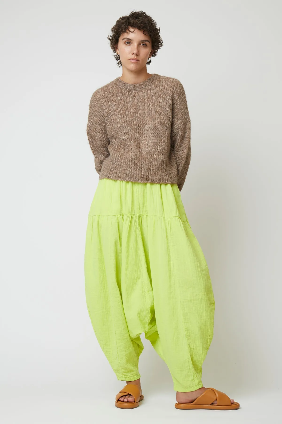 Archive Sale Michi Pant in Crinkled Cotton, Seasonal Colors