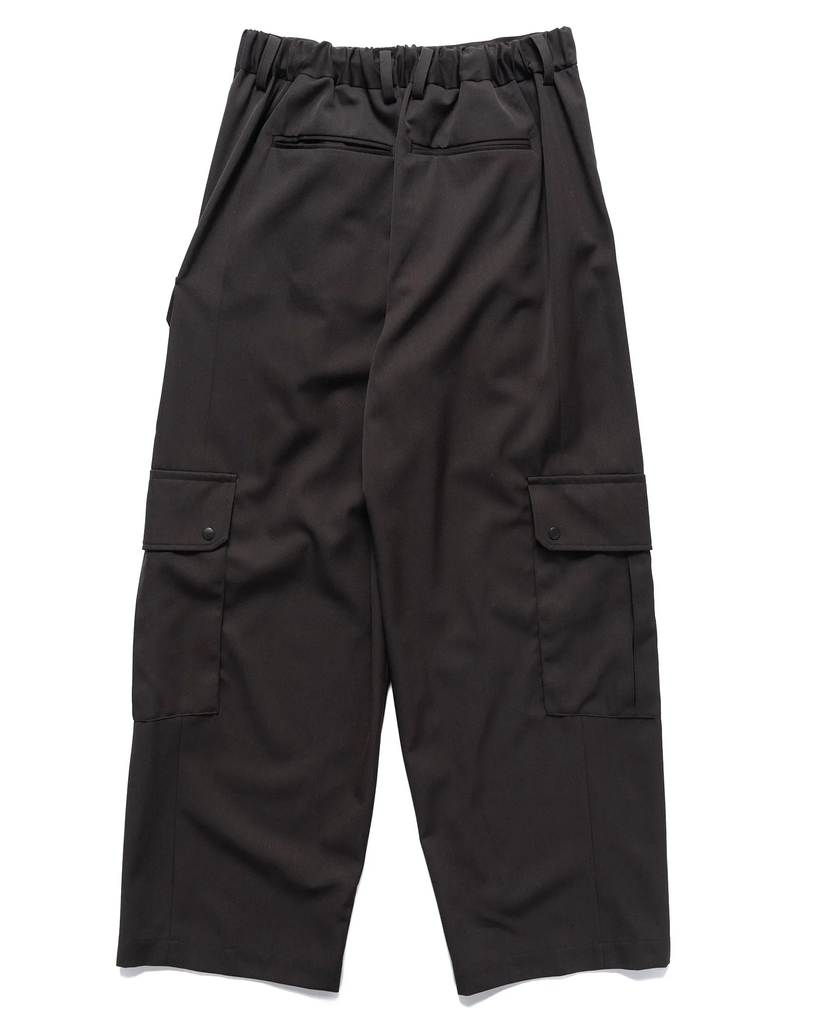 Cargo Pocket Wide Easy Trousers Grey Khaki