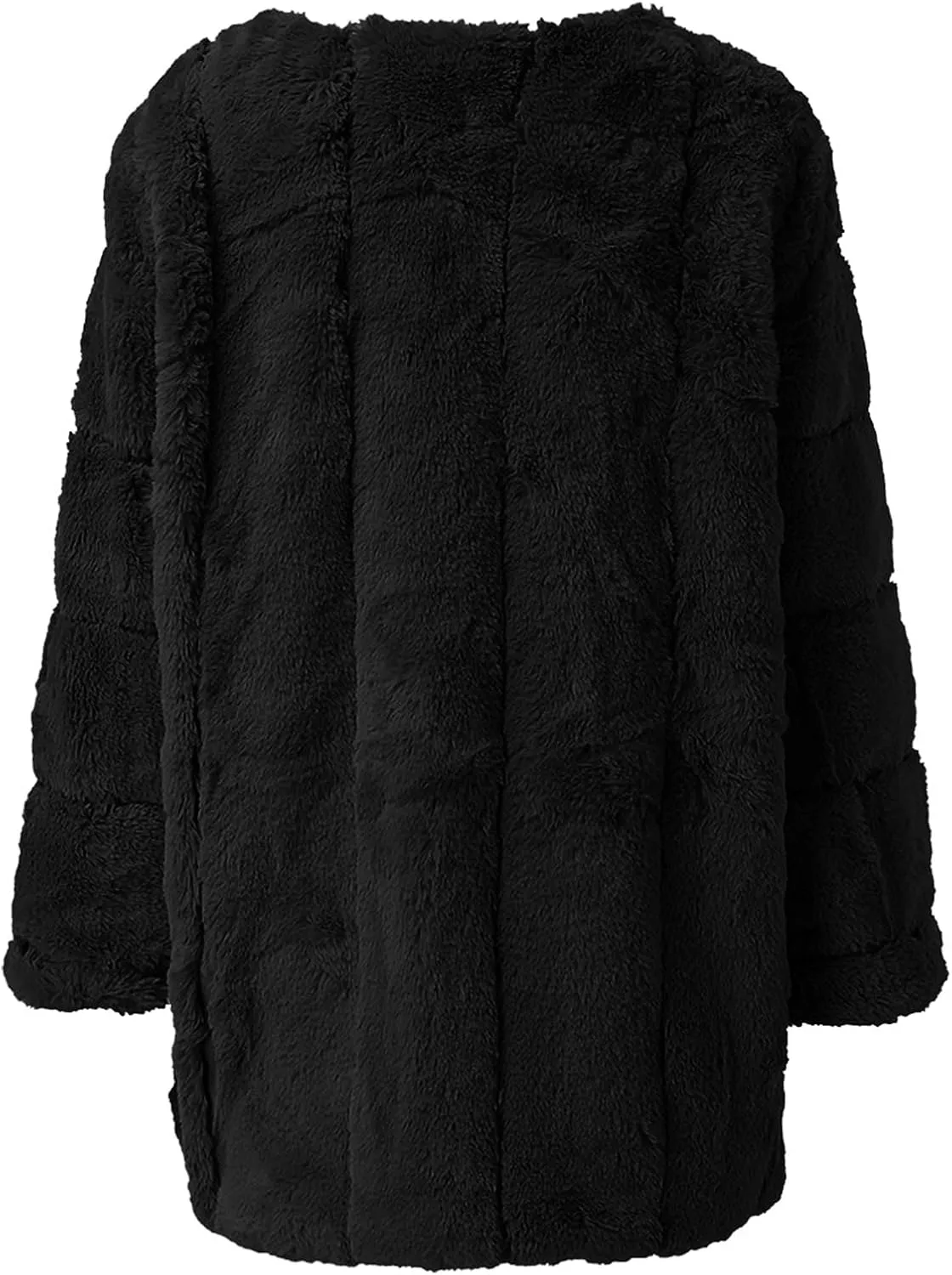 ChicCrate Womens Jacket Warm Fleece Teddy Fuzzy Wool Biker Fur Jackets Coats Loose Sherpa Outerwear Cardigan