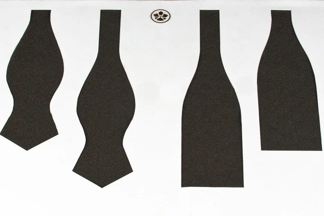 Dark Olive Boucle Bow Tie