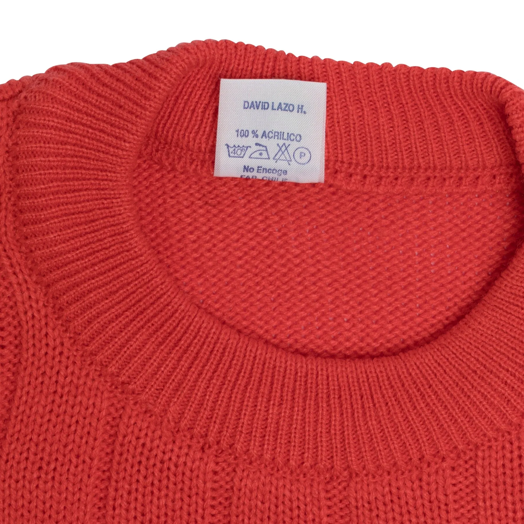 Double Knit Braided Cross Stitch Column Pullover