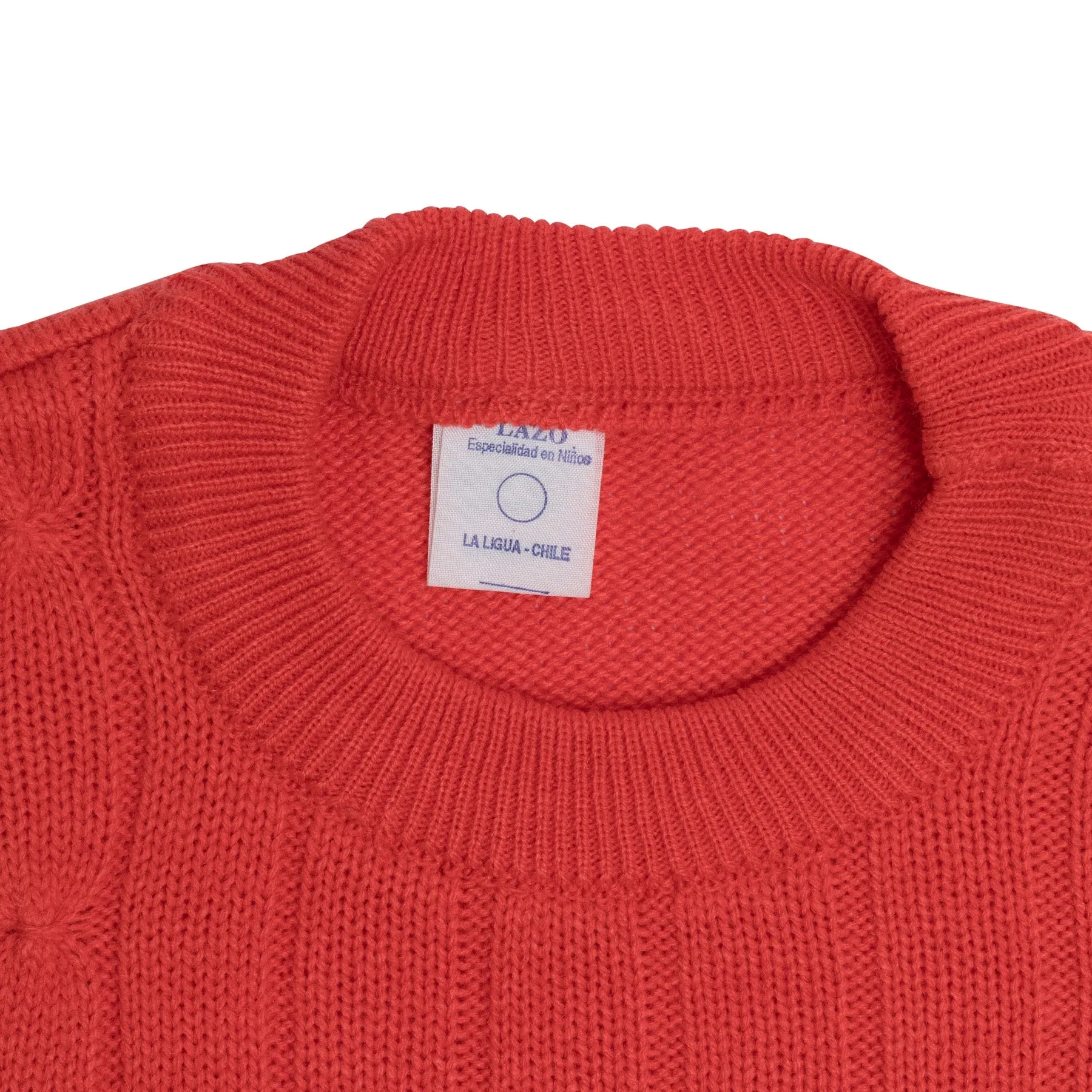 Double Knit Braided Cross Stitch Column Pullover