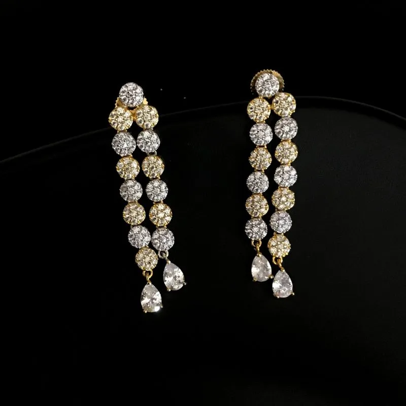 Gold Zircon/AD Necklace Set 7612-1200