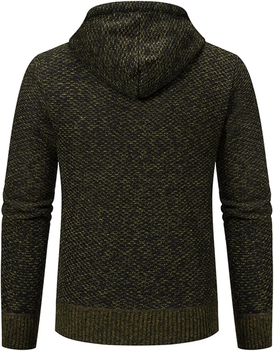 Hoodies for Men Zip up Casual Long Sleeve Fleece Lined Knit Cardigan Sweater Lightweight Jacket with Pockets