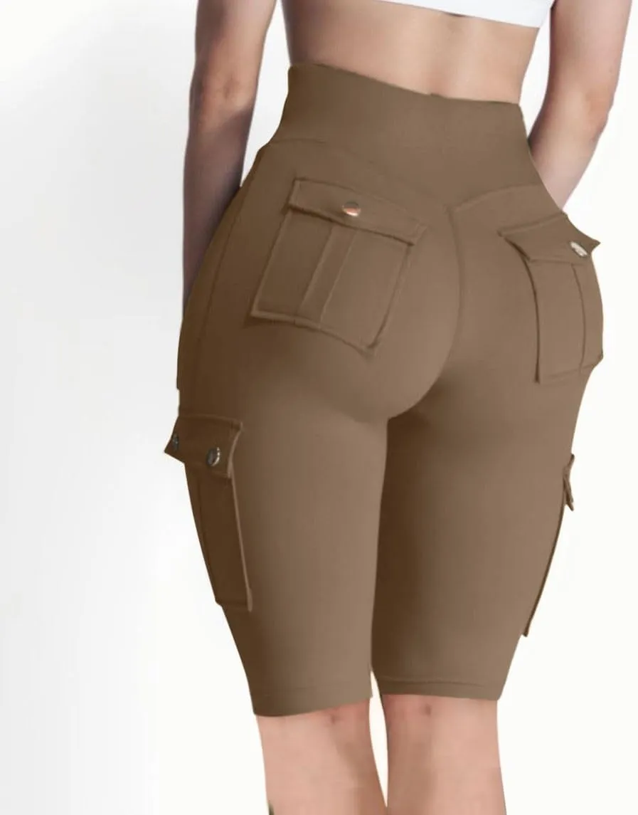 Hvyesh Biker Shorts Women, Tummy Control, High Waisted Short Leggings Knee Length, Womens Gym Workout Long Shorts