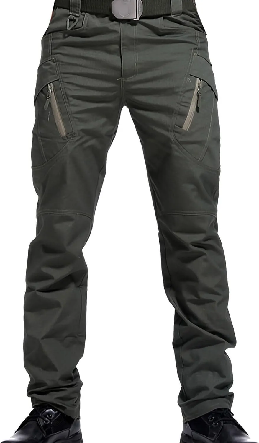 Men's Cargo Pants Outdoor Athletic Multi-Pockets Hiking Tactical Pants Casual Regular Straight Stretch Hiking Trousers Pants