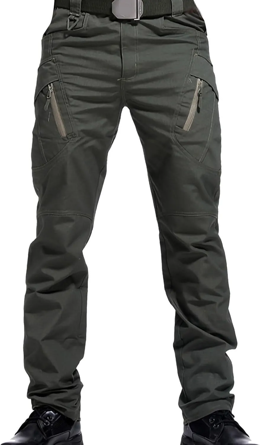 Men's Cargo Pants Outdoor Athletic Multi-Pockets Hiking Tactical Pants Casual Regular Straight Stretch Hiking Trousers Pants