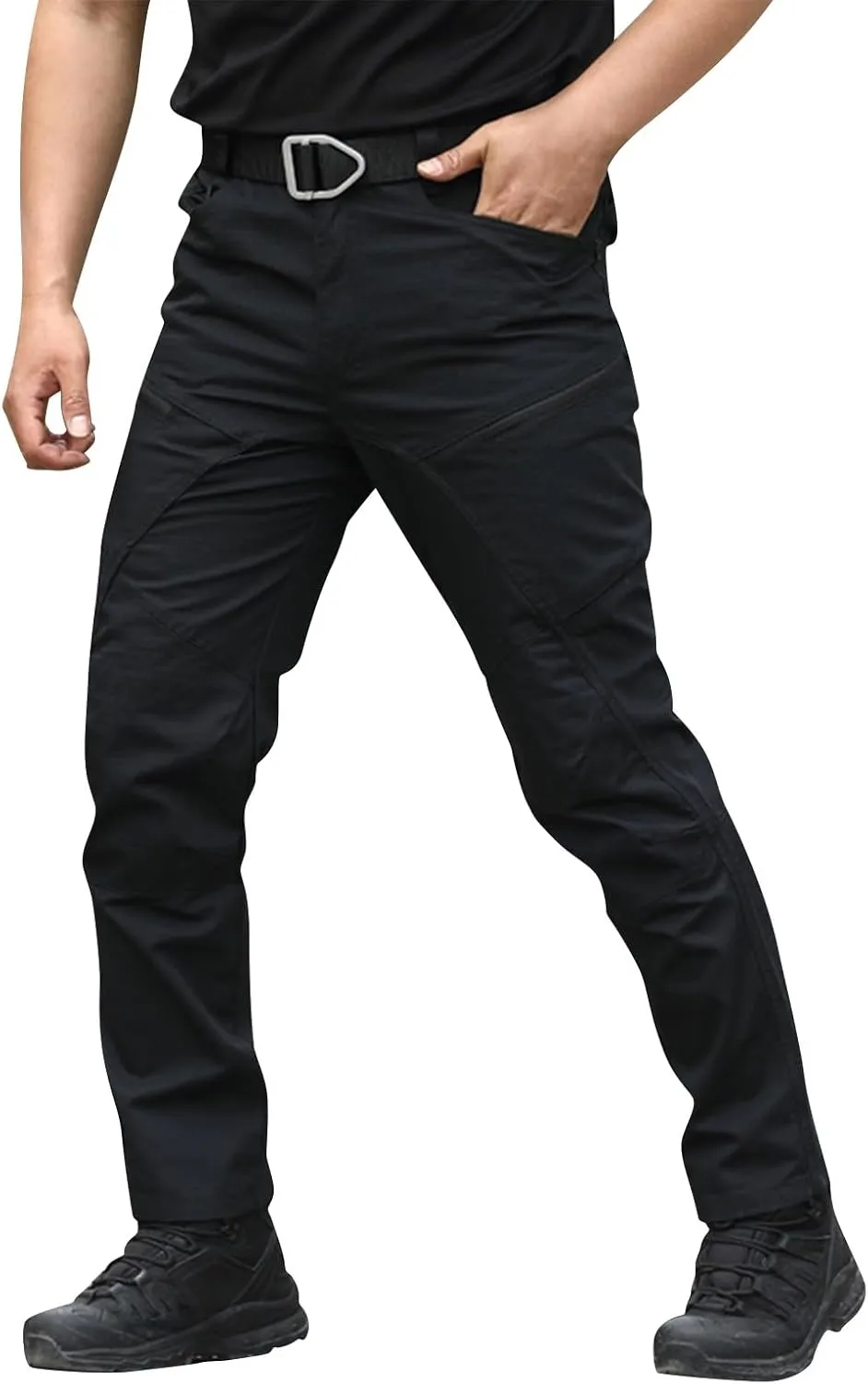 Men's Military Cargo Pants Tactical Ripstop Water Resistant Pant Multi Pockets Outdoor Hiking Work Trousers