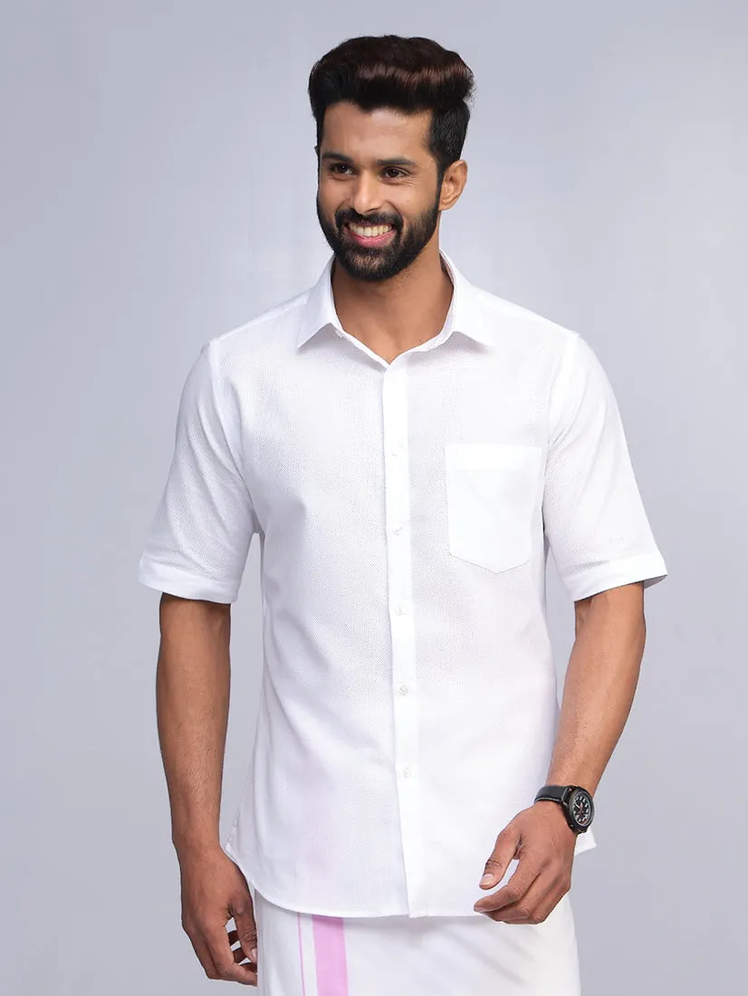 Mens Pure Linen Regular Fit White Shirt Linen Passion