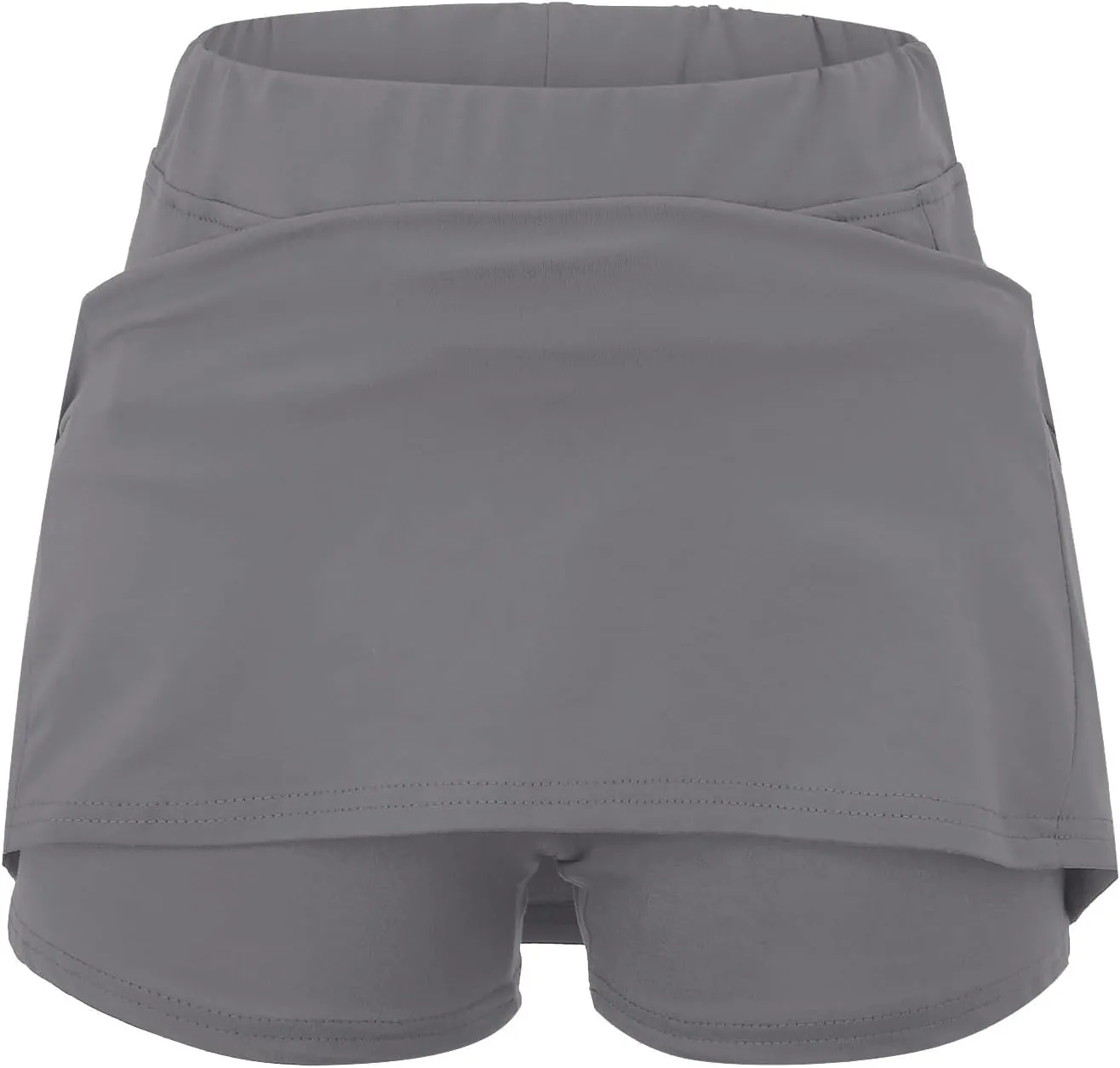 Plus Size Skorts for Women Tummy Control High Waisted Athletic Tennis Golf Skirts with Shorts Pockets Biker Shorts