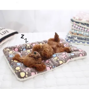 Soft Flannel Pet Mat dog Bed Winter Thicken Warm Cat Dog Blanket puppy Sleeping Cover Towel cushion for Small and Medium large dogs