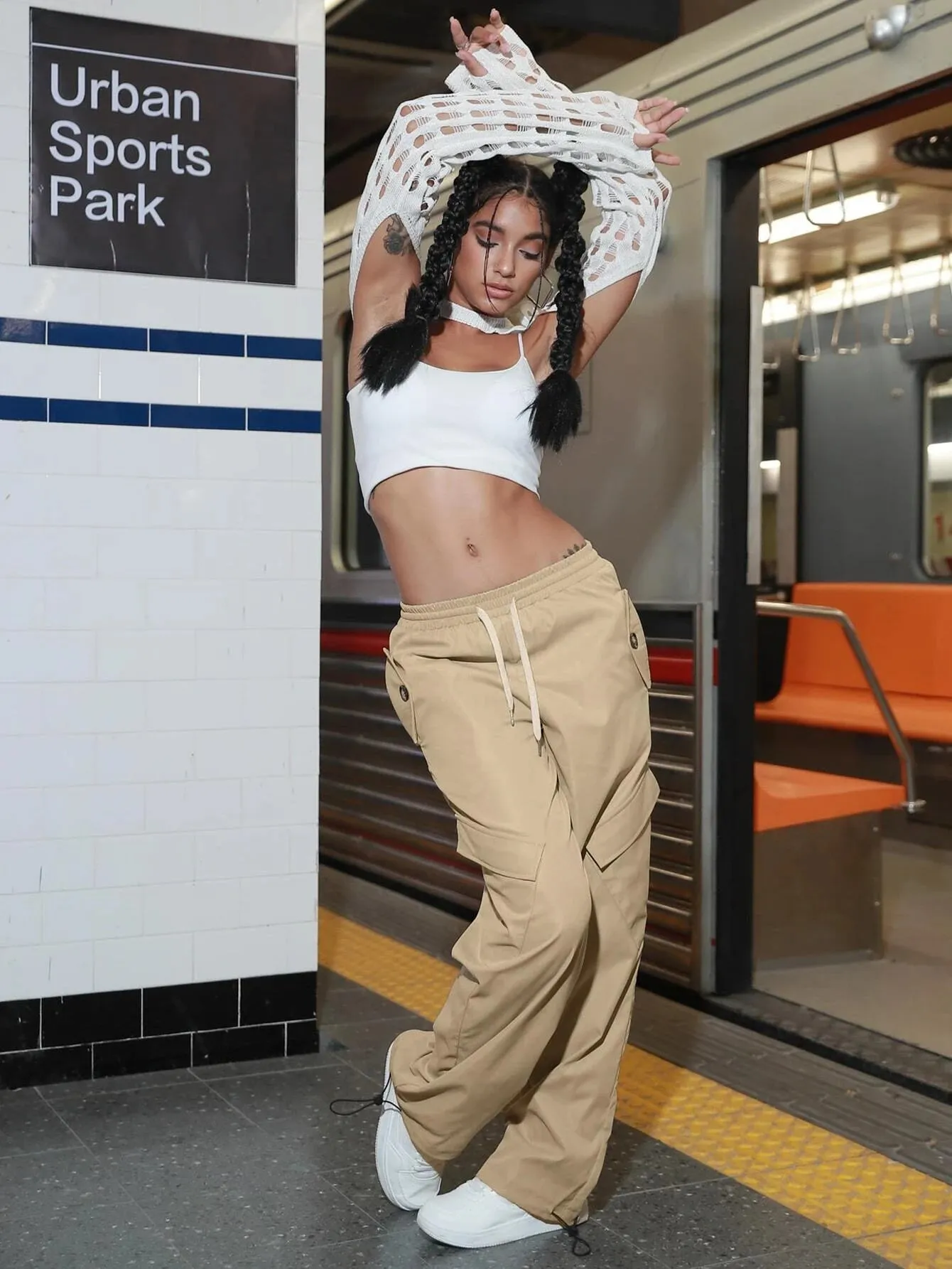 Versatile Flap Pocket Parachute Pants