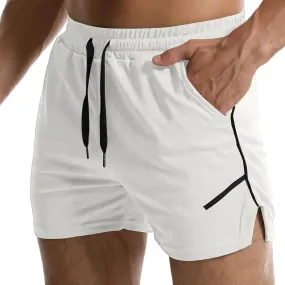 WENKOMG1 Mens Quick Dry Shorts Active Athletic Lightweight Breathable 3 Inch Running Jogging Workout Gym Shorts